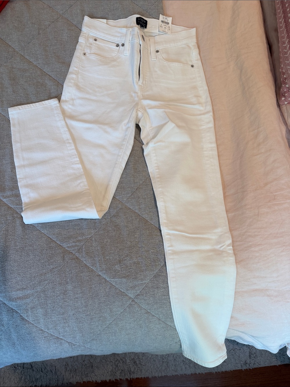 J. Crew White High-Rise Skinny Jeans